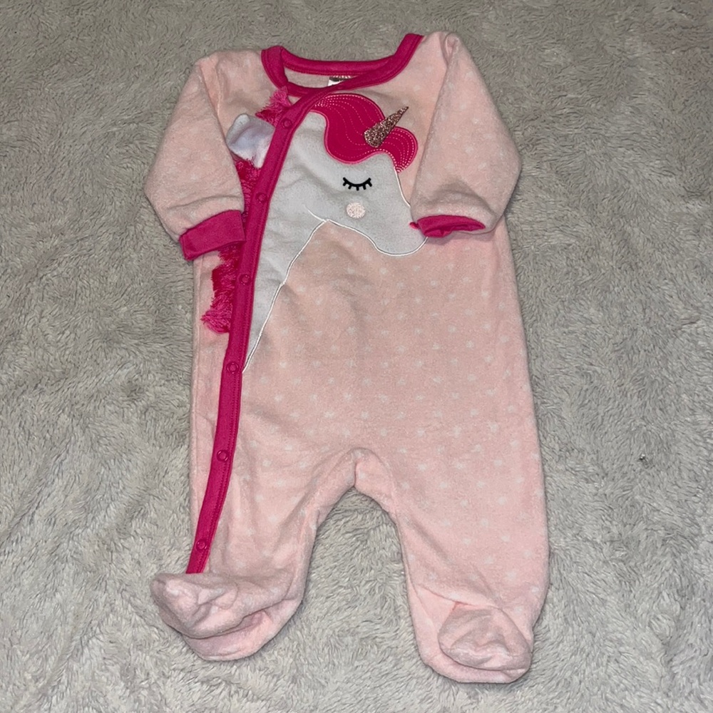 George unicorn fleece footie / sleeper 🦄
